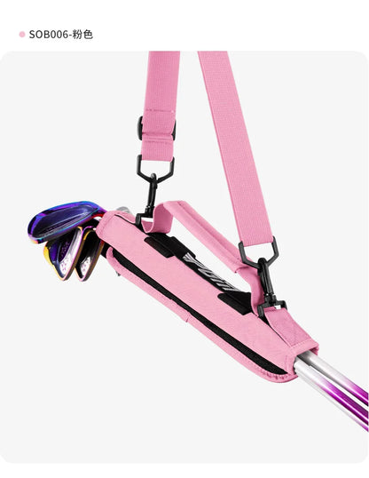 Portable Mini Golf Club Bag For 5 Clubs Ultra Light PU