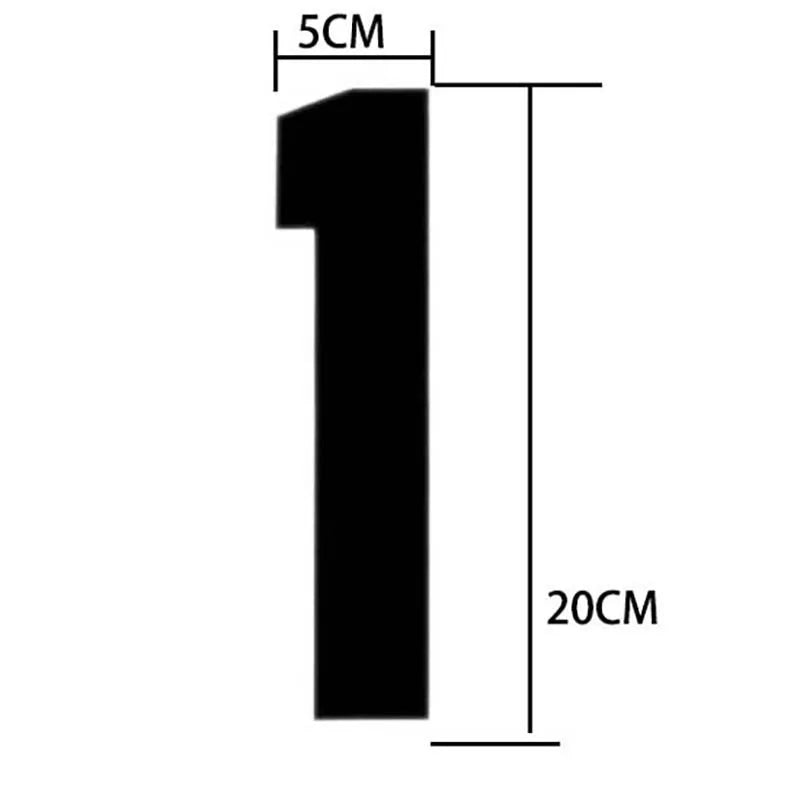 20*11CM/ Big Number Letter Patches Clothes Sticker,0~9 White,Black Digital Number Jersey Badges Heat Transfer Iron on Patches