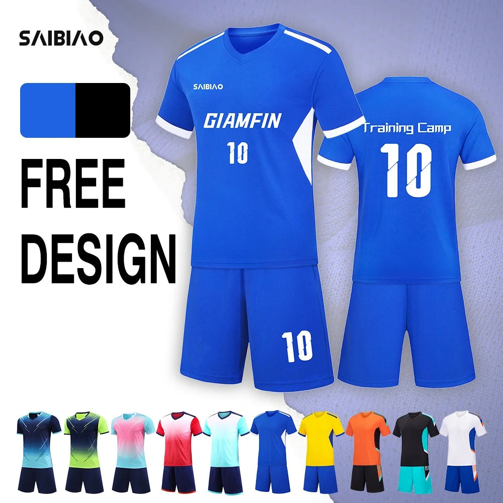 Adult Kid Soccer Jersey Customize Football Uniforms Shirts Men Women Futsal Sportswear Training Tracksuit Sports Outfit Clothes