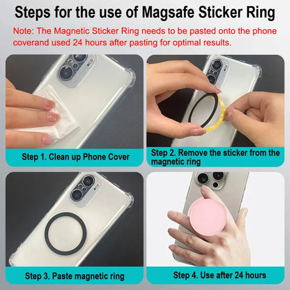 Universal Magnetic Phone Holder Stand With Silicone Grip