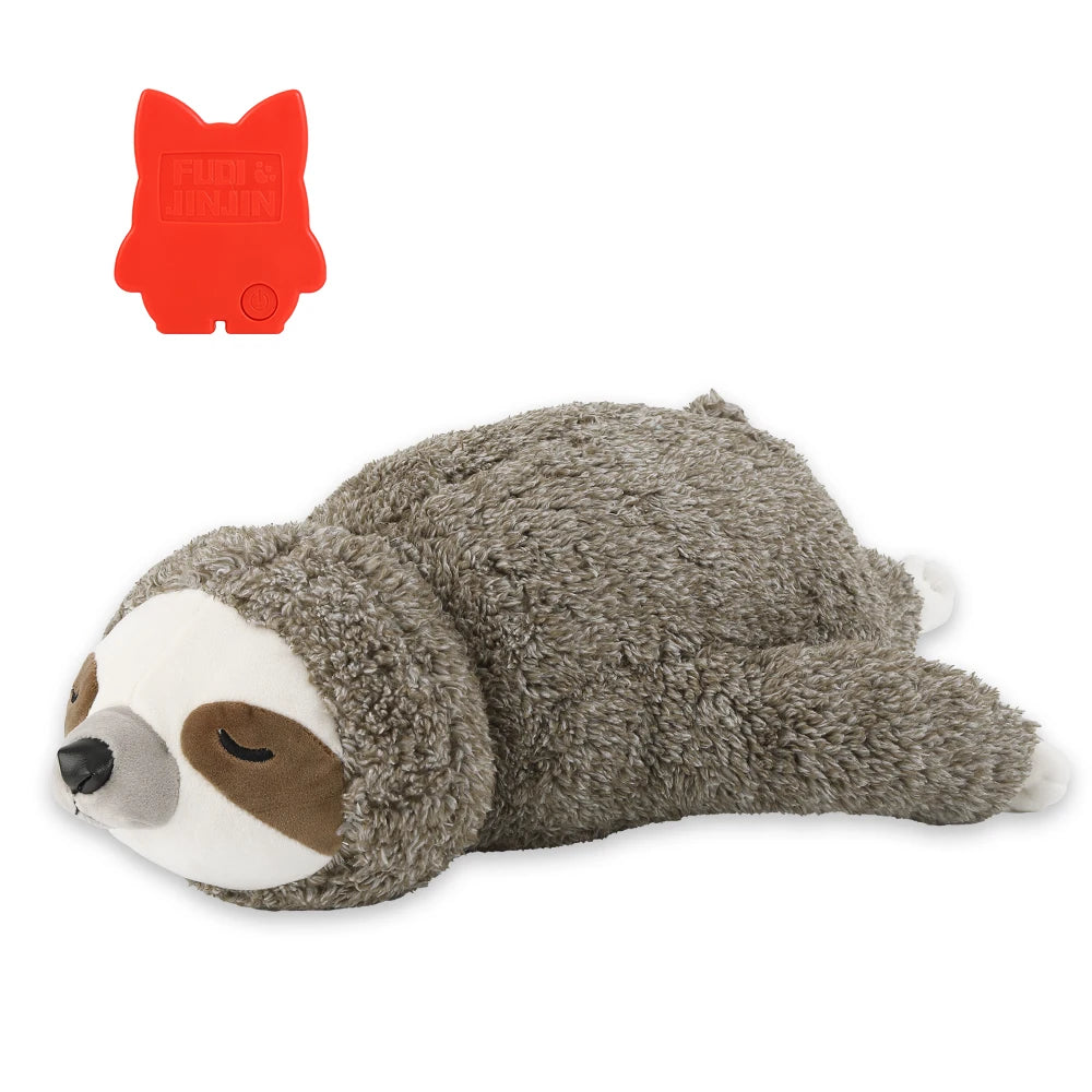 Dog Christmas Gift – Forest Sloth Puppy Heartbeat Toy for Stress Relief & Sleep