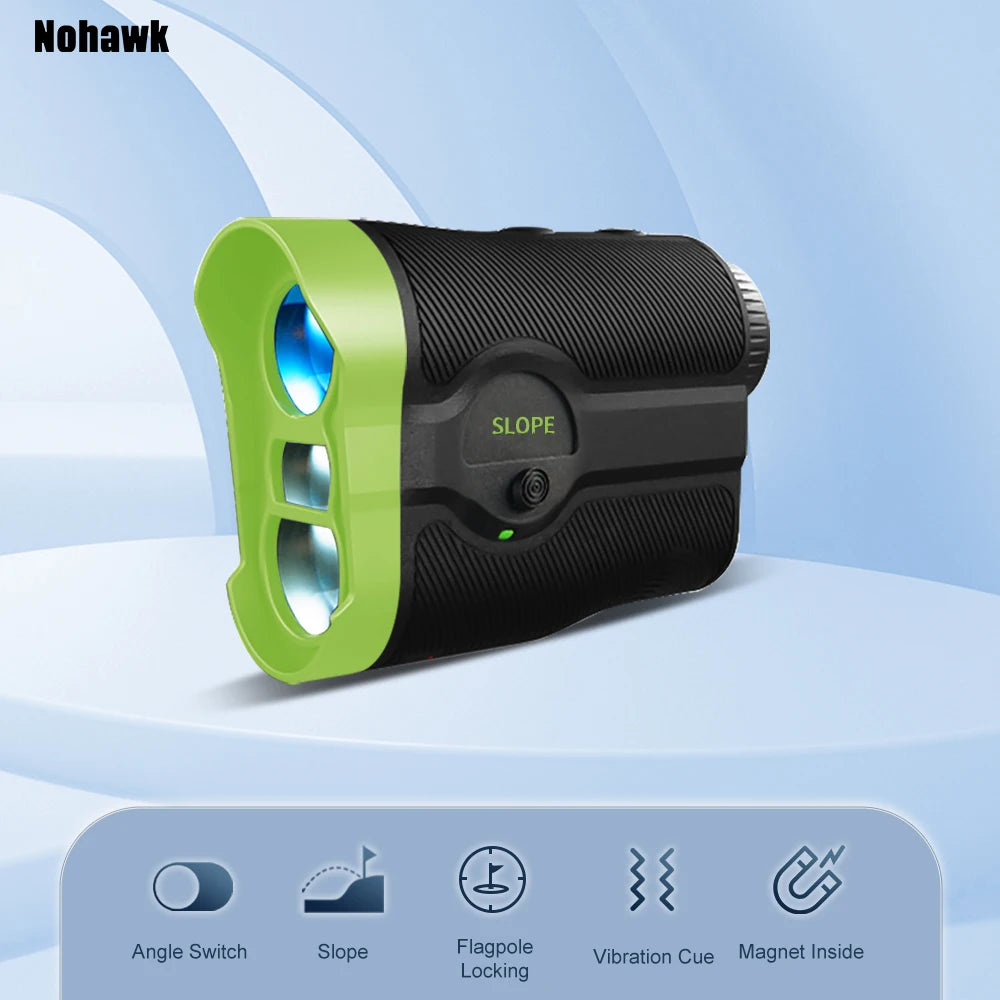 Nohawk Multifunctional Mini Golf Laser Range Finder For Hunting with Slope Compensation Rangefinder Construction Monocular