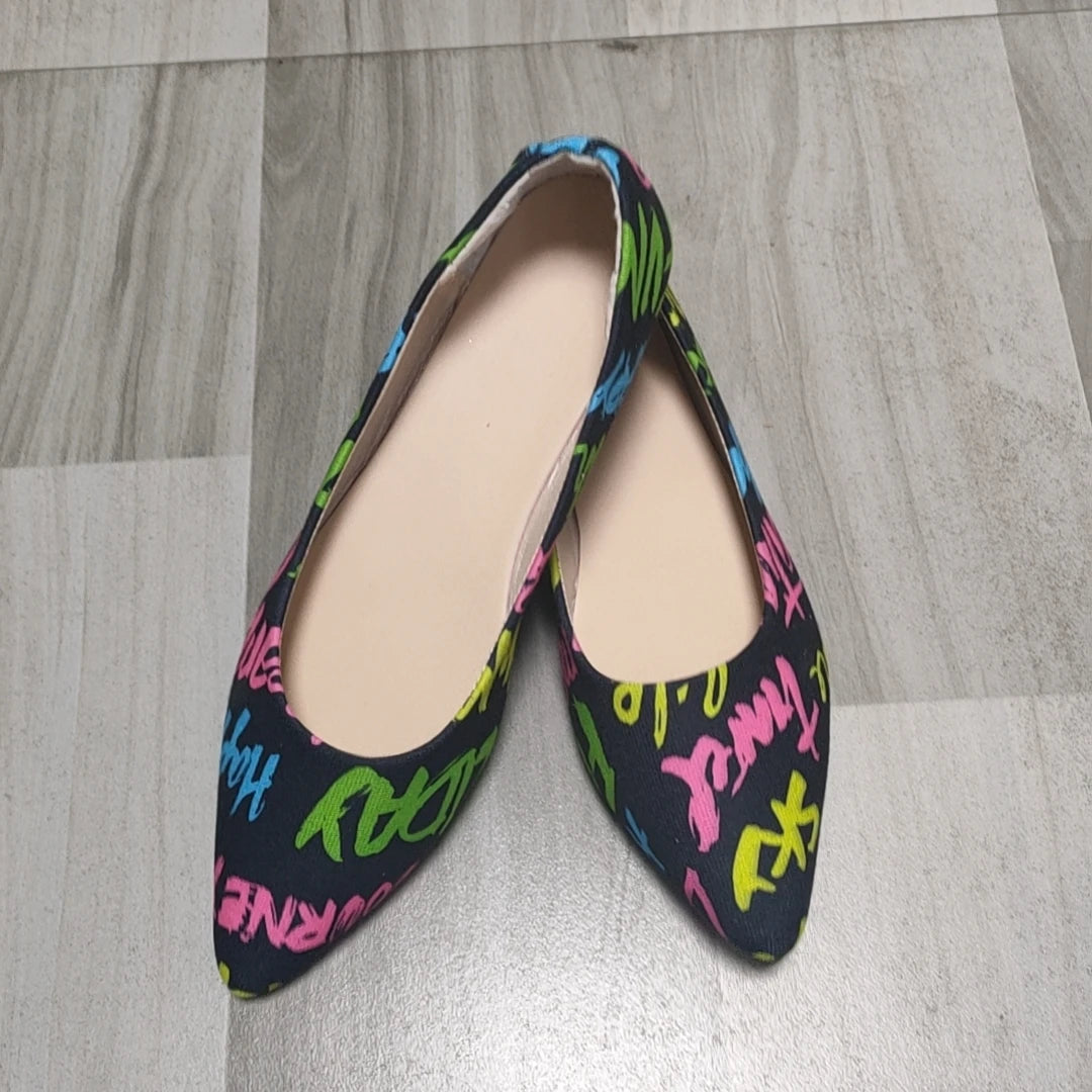 New Arrival 2024 Women Pointed Toe Beautiful and Fashion Summer Shoes Flat Ballerina Comfortable Casual Women Shoes