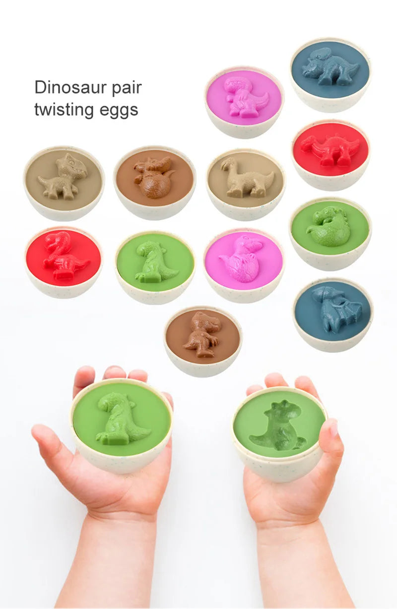 12-Piece Egg Sorting Toy Set For Sensory Learning Activity