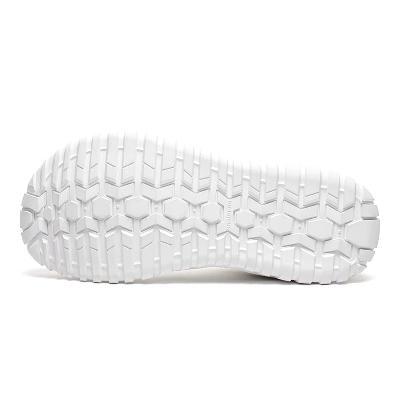 HOBIBEAR Wide Toe Walking Shoes Men Women Non Slip Outdoor Sneakers Lace Up Mesh Breathable Running Shoes