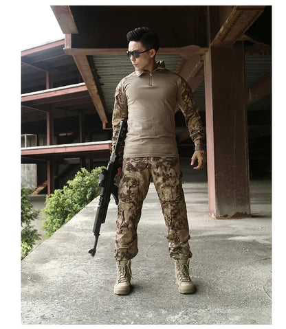 Desert Combat Boots Leather Hiking Shoes Men's Ankle Boots