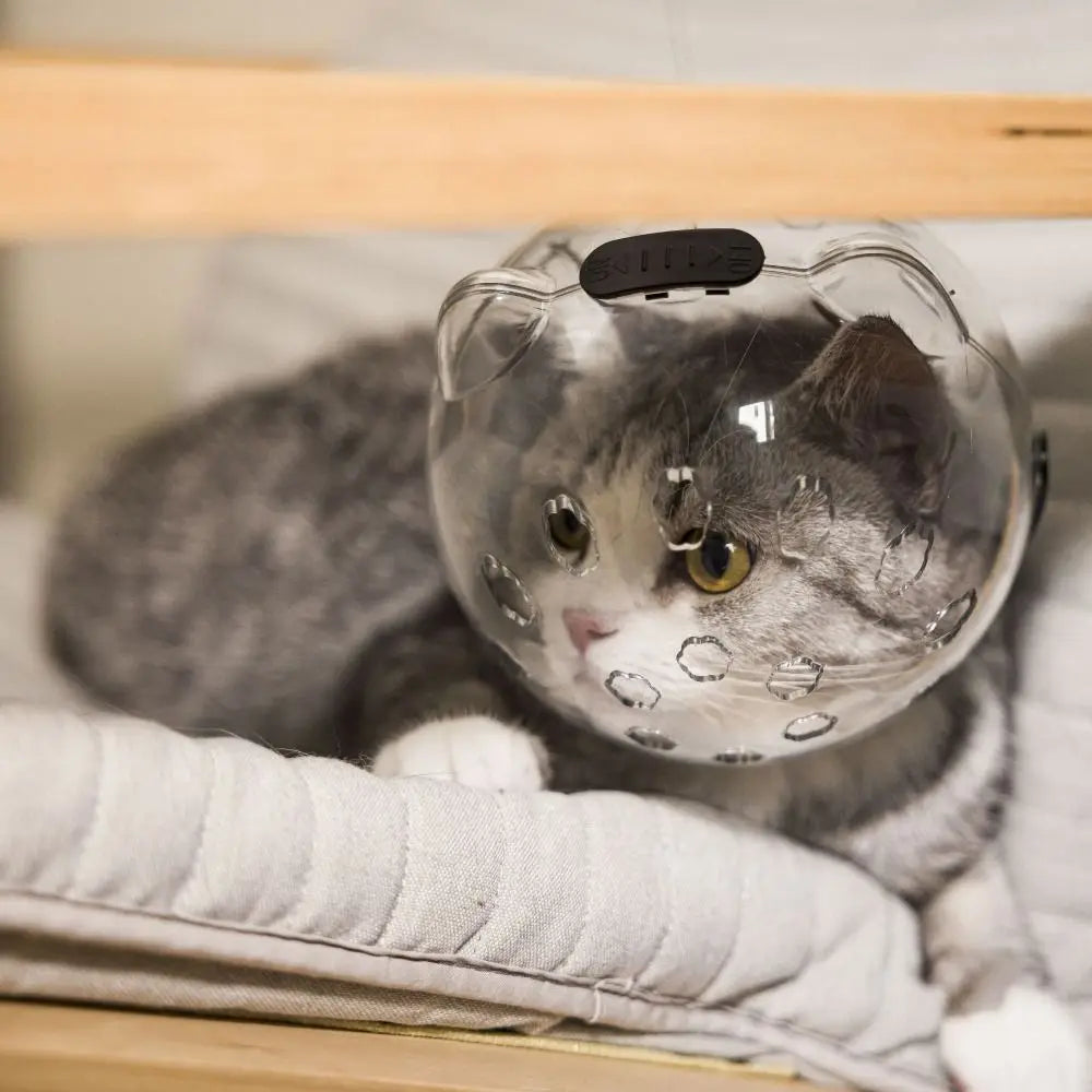 Breathable Cat Grooming Head Cover Anti-Bite Mask