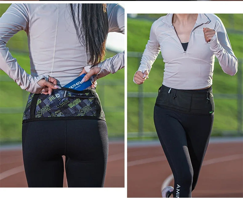 MAP BROTHER W1001 Woven Elastic Sports Waist Bag Pack Running Race Number Belt For Triathlon Marathon Cycling Mountaineering Bag