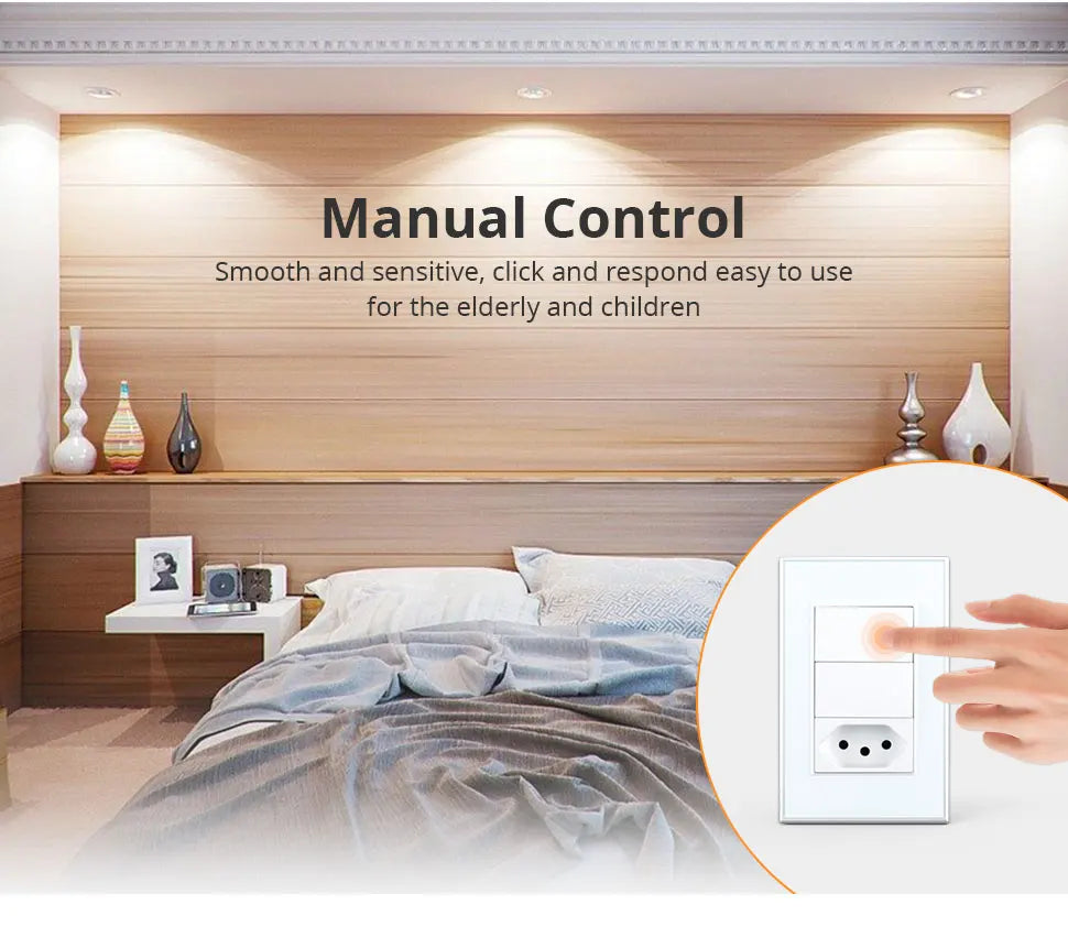 Zemismart Zigbee Smart Brazil Socket 10A 20A Outlets Work with Tuya Smart Life App Alexa Google Home Control
