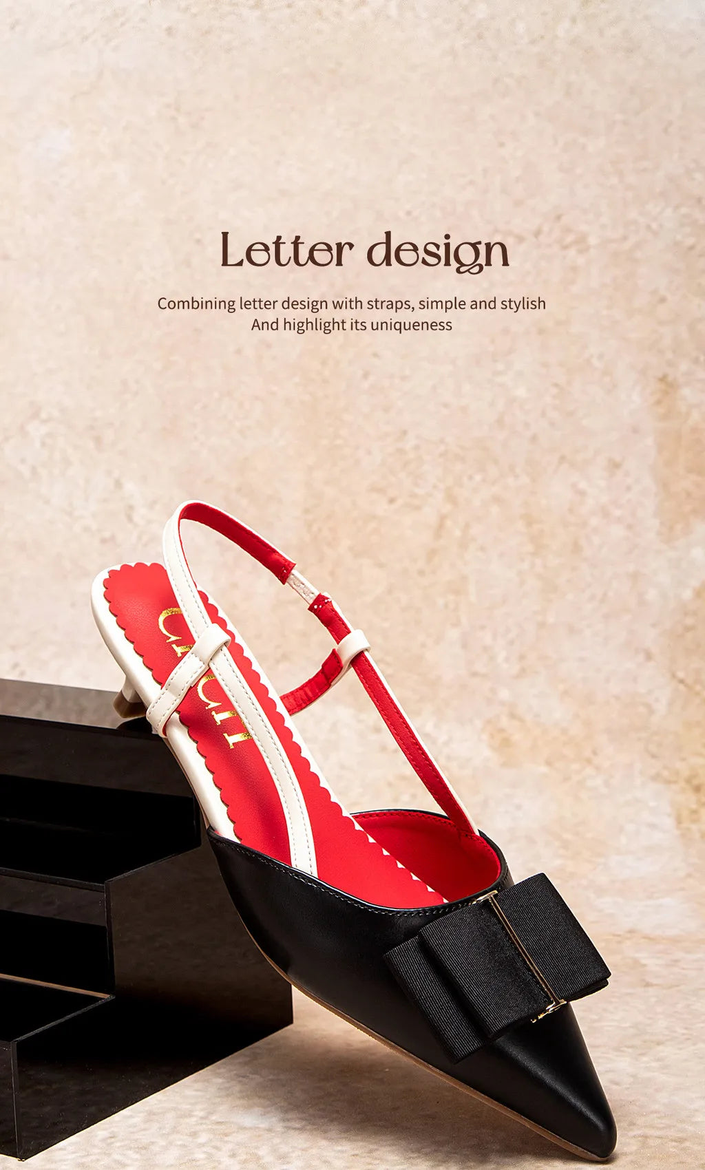 Sandals Strappy Pointed-Toe Women PU Upper Casual Workplace Style