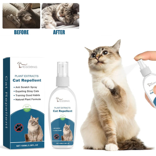 Cat Deterrent Spray Prevent Chewing Biting Restricted Area Behavior Corrector Training Sofa Protector Pet Stop Scratching Spray