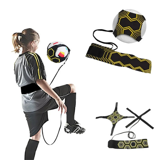 Children's Kick Soccer Football Balls Solo Practice Skills Training Elastic Adjustable Foosketball Trainer Sport Equipment XA32L