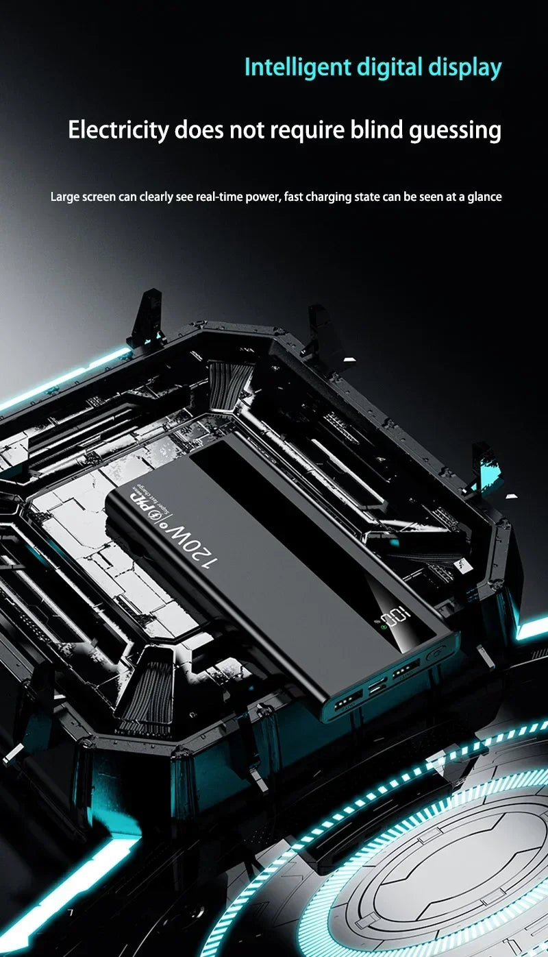 OnePLUS 50000mAh 120W Super Fast Charging High Capacity Power Bank External Battery Portable Battery Charger For iPhone Samsung