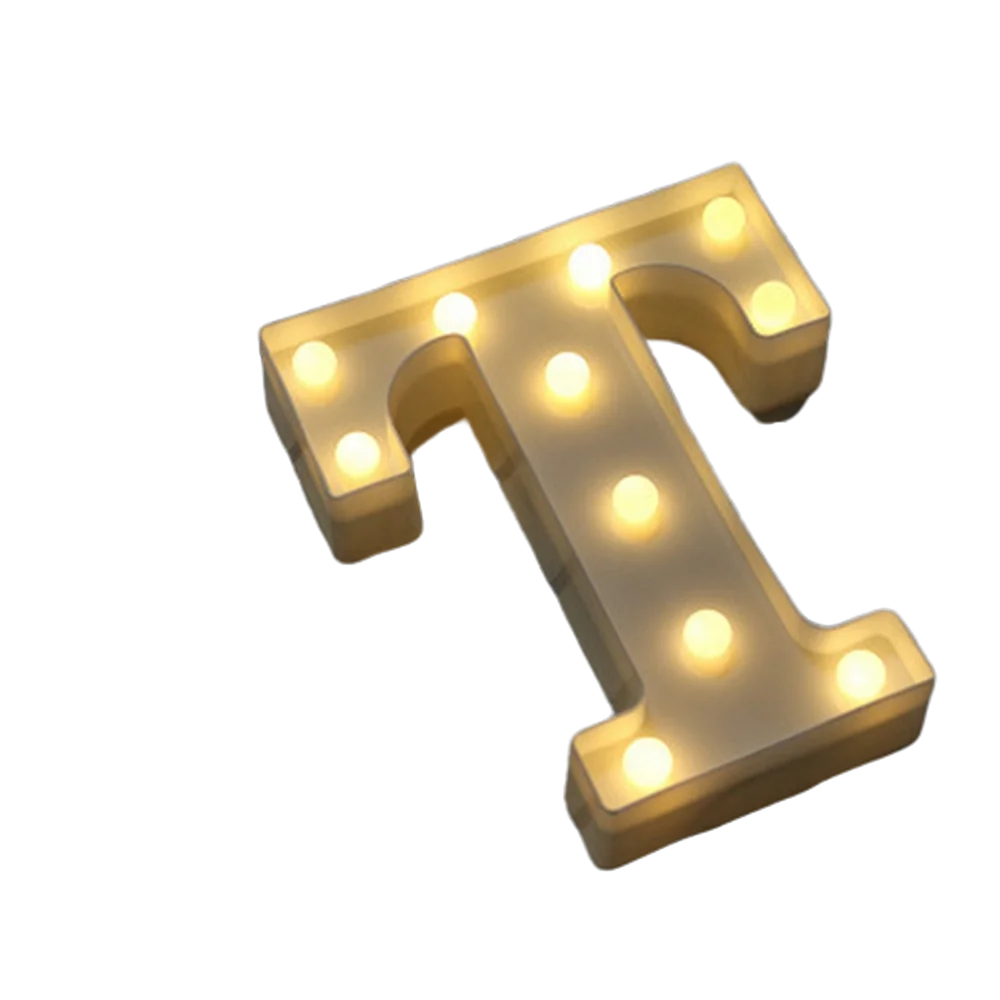 LED Letter and Number Light Set PVC Warm White Decor