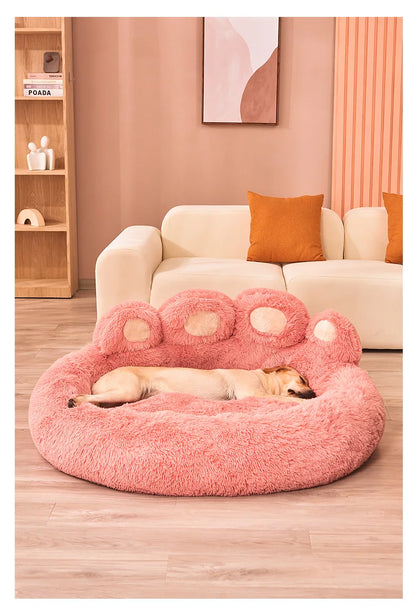 Plush Pet Bed For Dogs And Cats Soft Plush Fabric Bed