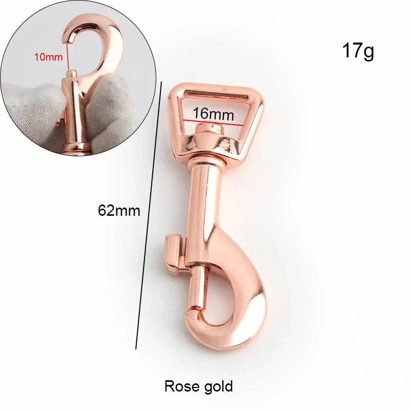 Dog Leash Clip Pets Carabiner Auto Locking Carabiner With Swivel Rotating Ring For Outdoor Keychain Pet Leash Hook Accessories