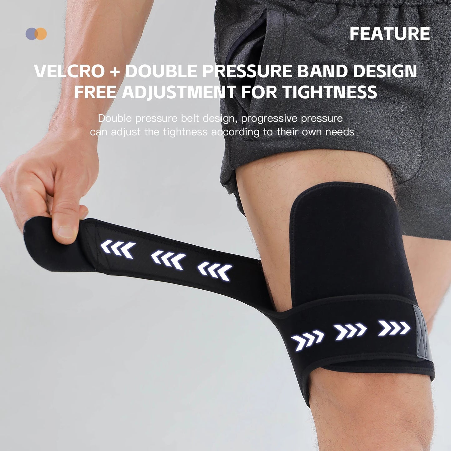 1Pc Large Thigh Support Bracket,Adjustable With Thigh Cover,Used For Groin And Limb Support,Fitness Leg Cover,Leg Protection