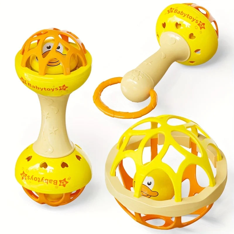 3/1pcs Baby Rattles 0 12 Months Baby Educational Toys Shaker Grab Spin Set Sensory Educational Newborn Gift for Infant Boy Girls