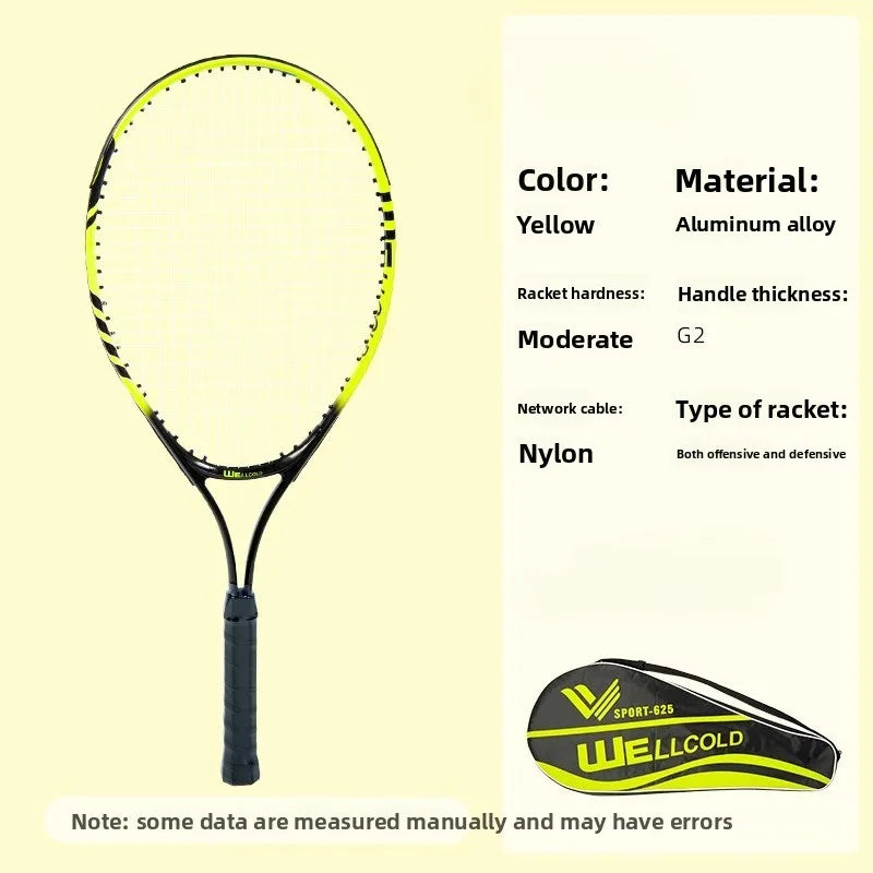 25 Inch Tennis Racket Female Aluminum Alloy Racket Youth Student Training Special Tennis Racket Male