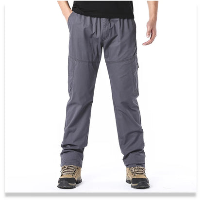Men's Cargo Pants With Multiple Pockets Ankle Length Casual Outdoor