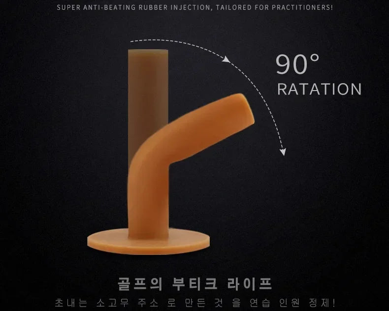 PGM 4pcs Training Practice Tee Mat Golves Ball Hole Holders Beginner Trainer Practice Rubber Golf Tee Holder QT001