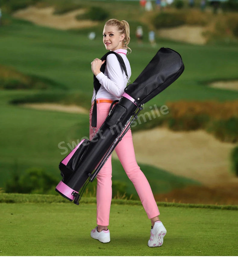 PGM Golf Bracket Gun Bag Unisex Clubs Package PU Light Portable QIAB008