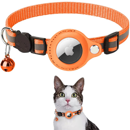 Cat GPS Tracker Collar, Waterproof, Reflective, Anti-Lost, PU Material