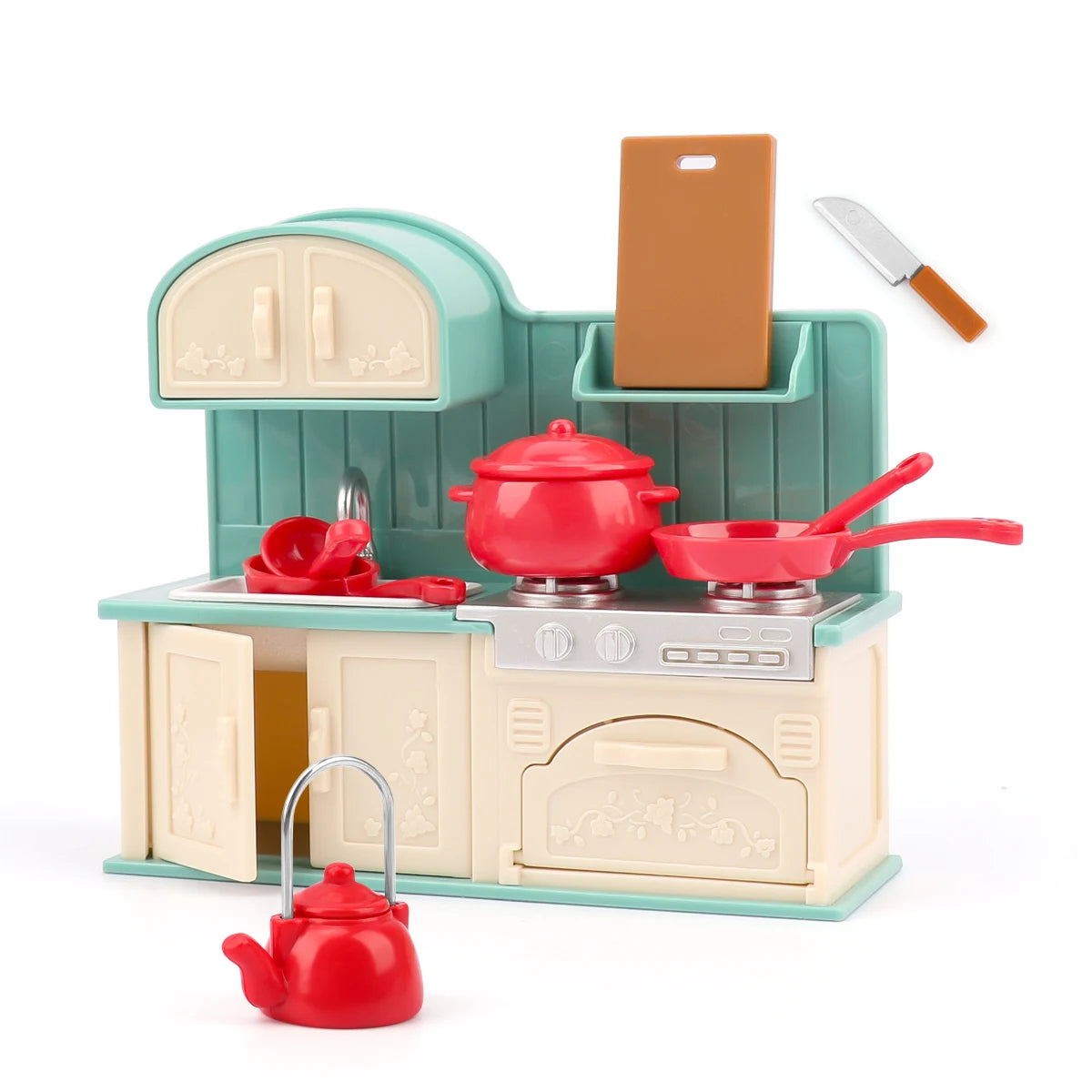 Children's Mini Furniture Toy Set, Mini Kitchen Toys, Bathroom Toys, Laundry Toys, Mini Scene Doll House Decations