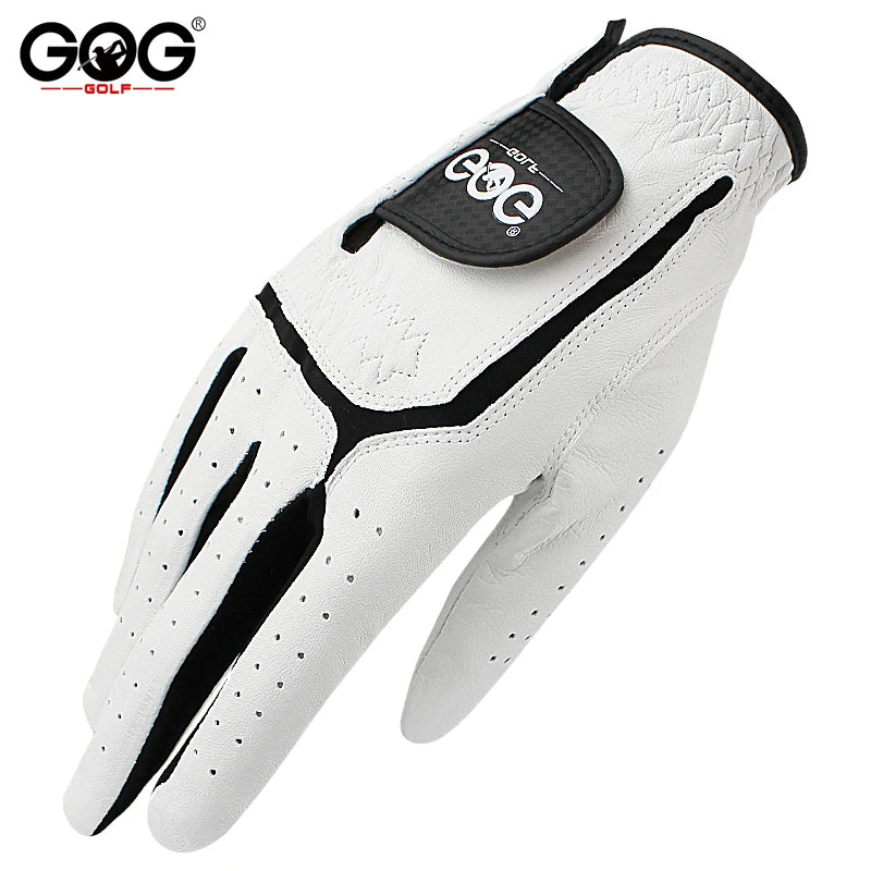 GOG Golf glove Genuine sheepskin leather for men white Breathable glove for golfer 1 pc new dropship