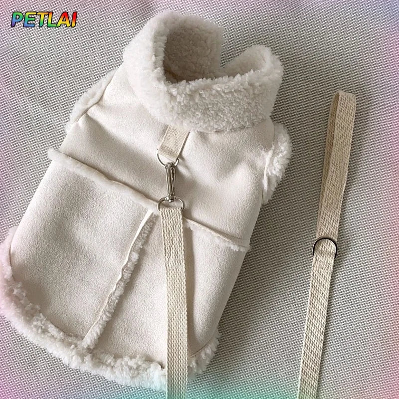 Cute Dog Vest Jacket Soft Autumn Winter Clothes for Small Dogs