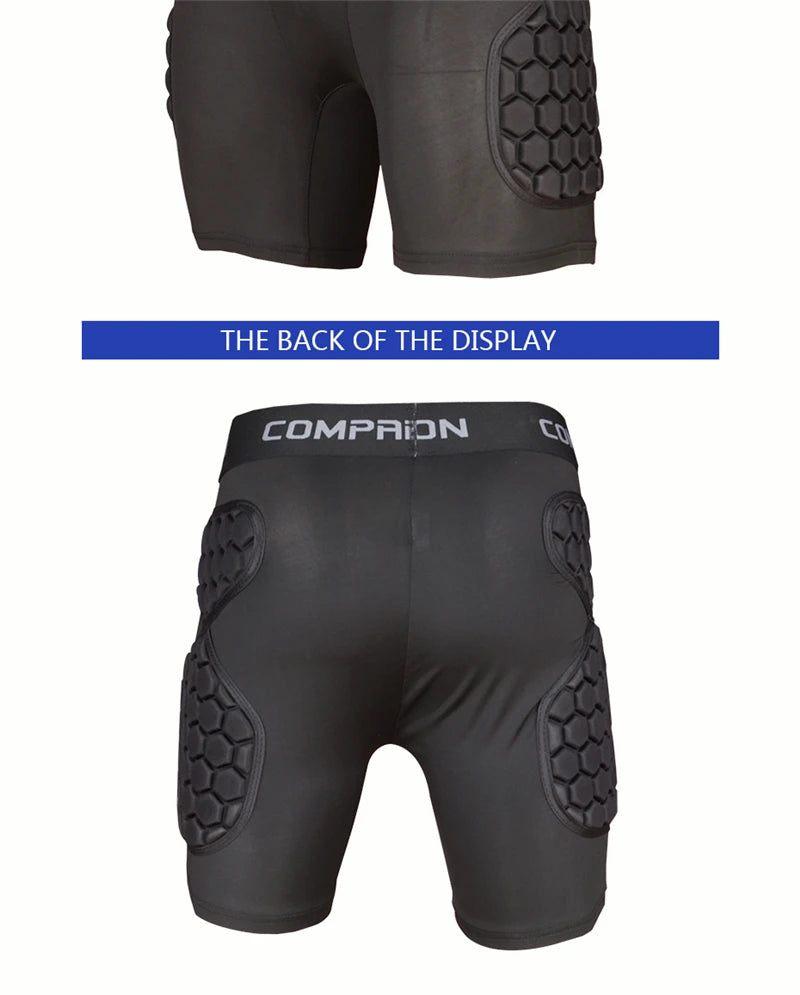 Football Soccer Goalkeeper Shorts EVA Sponge Protective Rugby Skateboard Training Shorts Hip Pad Sports Safety