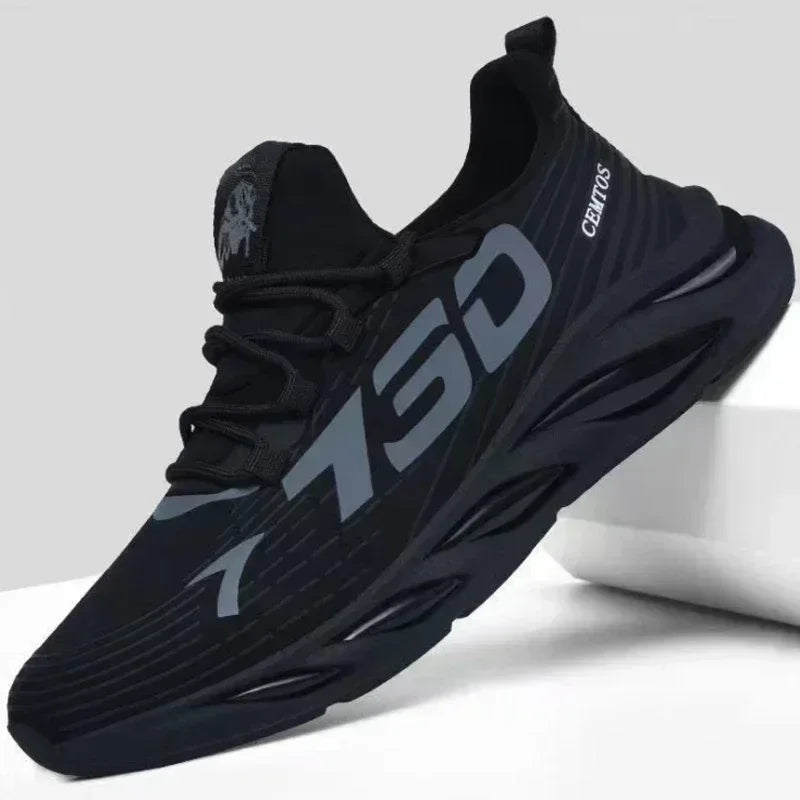 Men's Breathable Mesh Running Shoes Lace Up Sneakers