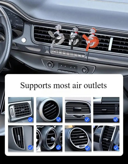 Air Freshener Propeller Pilot Series Car Anime Figure Aromatherapy Diffuser