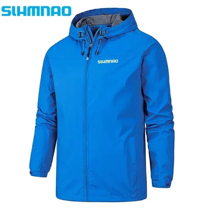 Men's Hooded Windproof Waterproof Polyester Jacket