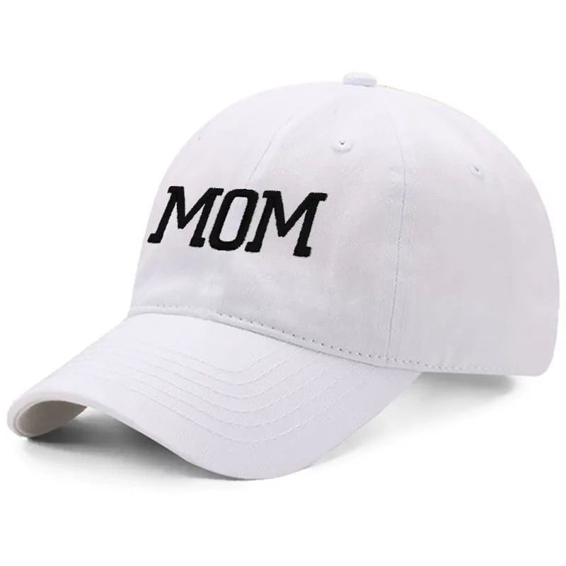 DAD MOM Embroidery Pure Cotton Men's Baseball Cap For Man  Womne's Fashion Sport Golf Caps Sun Hat Dropshipping