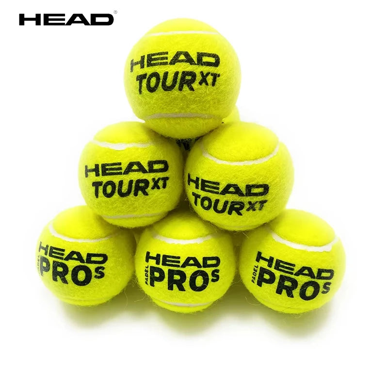 HEAD Tennis Ball 3/6/9PCS Wool Rubber Training Balls High Elasticity Match Balls Durable Excesice Tennis (Random model)