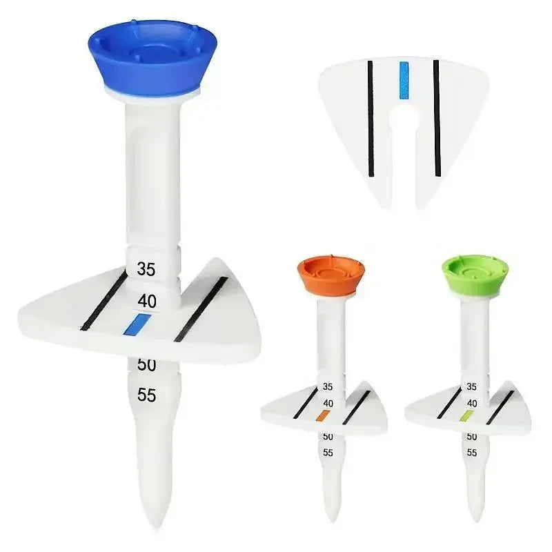 4 Pcs 33-55mm Adjustable-height Golf Tee Training Accessories