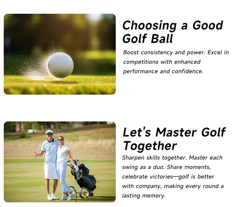 Caiton 100pcs 2-Layer Golf Balls - 332 Dimple, Max Distance, Spin Control, Durable, Precision - For Golf Training & Play