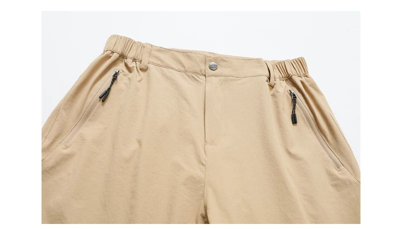 Golf Pants Men Sun Protection 50 UPF Stretch Slim Fit Summer Quick Dry Lightweight Breathable Tapered Leg Pants Zipper Pockets