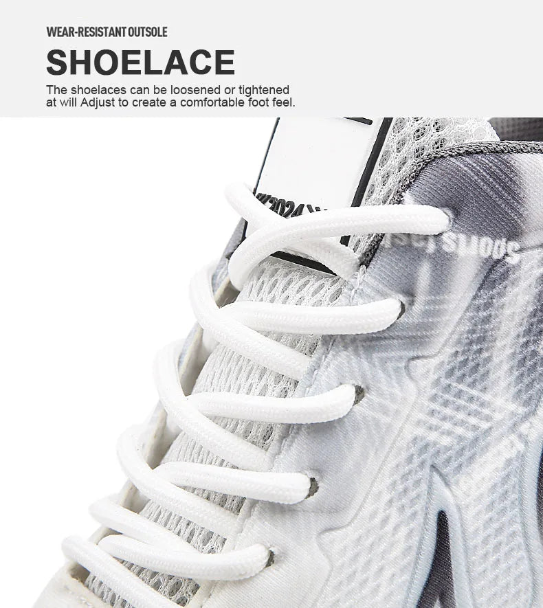 Summer Unisex Running Shoes Men Women Lightweight Mesh Breathable Comfortable Flat Soft Tennis Shoes Lace-up Sneakers Man 36-46