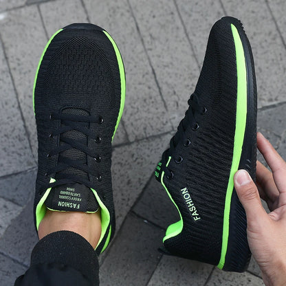 Men's Mesh Running Sneakers Breathable Knit Lightweight Casual Shoes Size 39-46