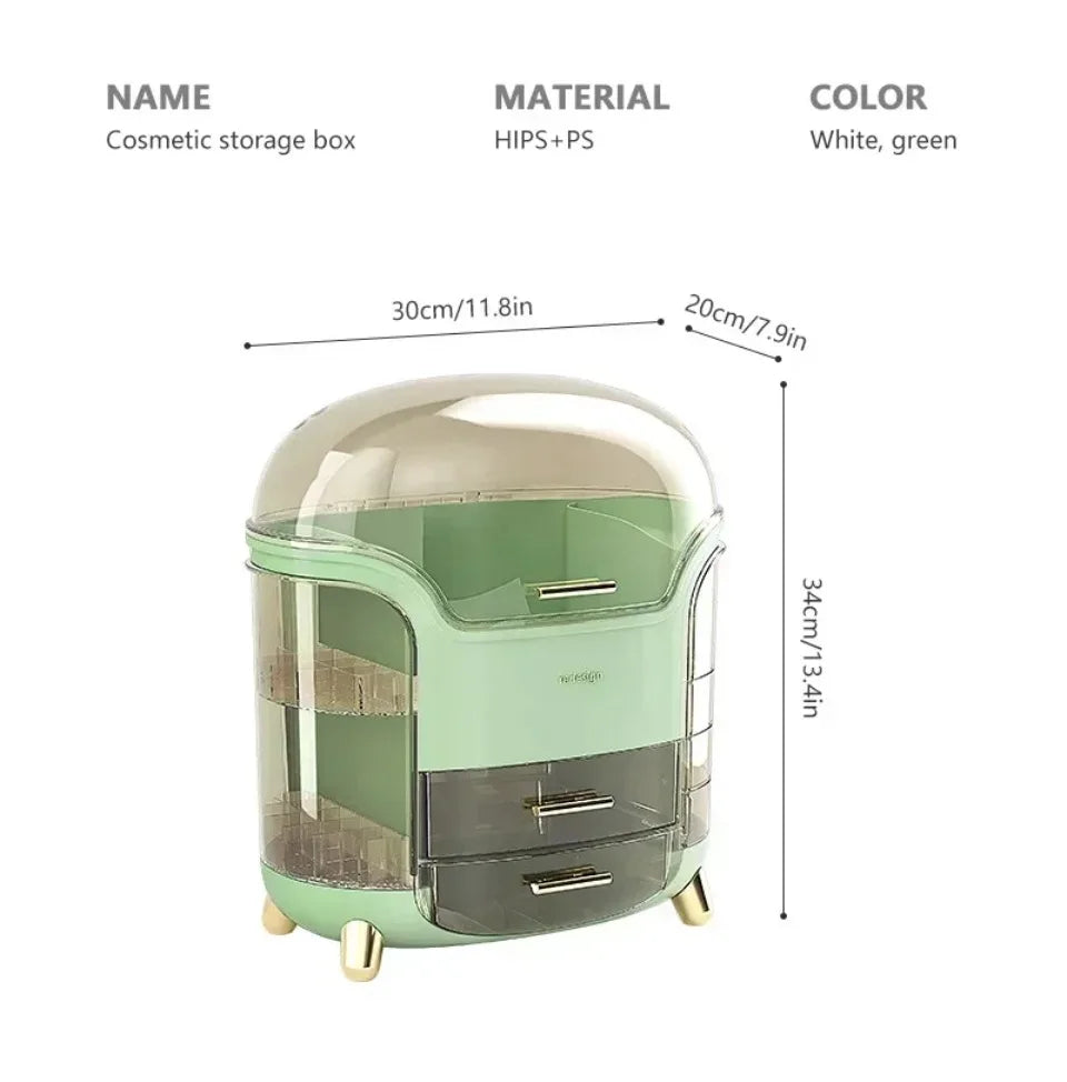 Transparent Makeup & Jewelry Organizer – Desktop Storage Box