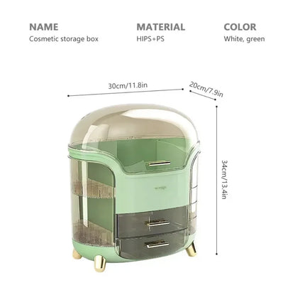 Transparent Makeup & Jewelry Organizer – Desktop Storage Box