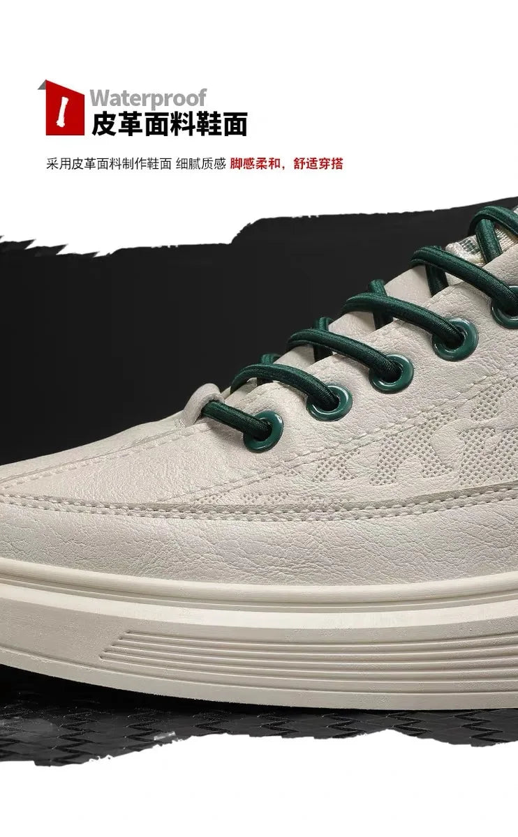 Fashion Men Casual Shoes White Platform Sneakers Outdoor Breathable Sport Shoes Lightweight Running Shoes Mens Tennis Shoes