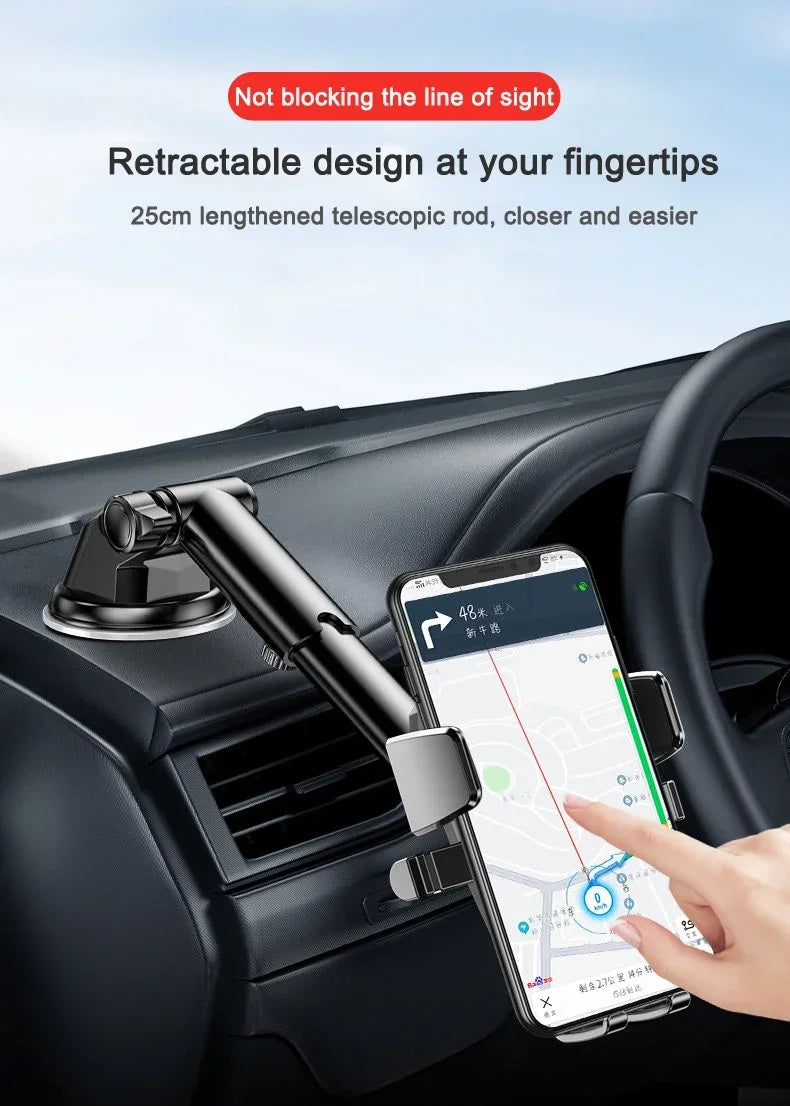 2025 NEW Universal Sucker Car Phone Holder 360° Windshield Car Dashboard Mobile Cell Support Bracket for iPhone Samsung Xiaomi
