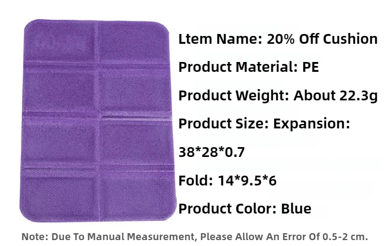 Outdoor Foam Mat XPE Folding Waterproof and Moisture-proof Portable Picnic Mat Beach Seats Suitable for Stadium Stands