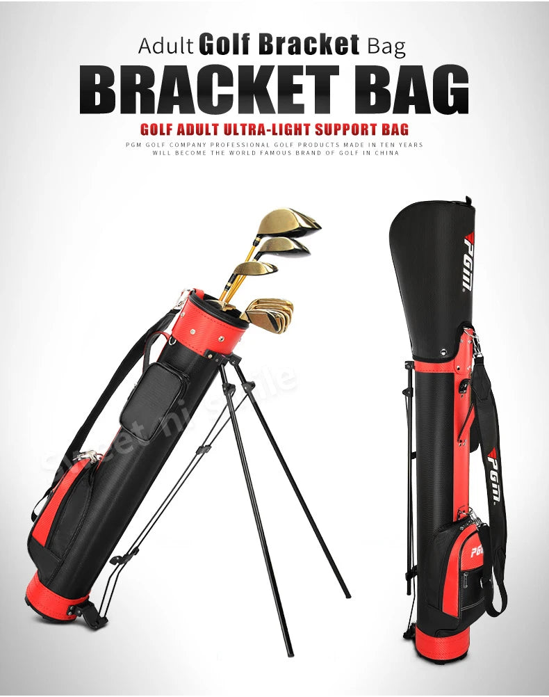 PGM Golf Bracket Gun Bag Unisex Clubs Package PU Light Portable QIAB008