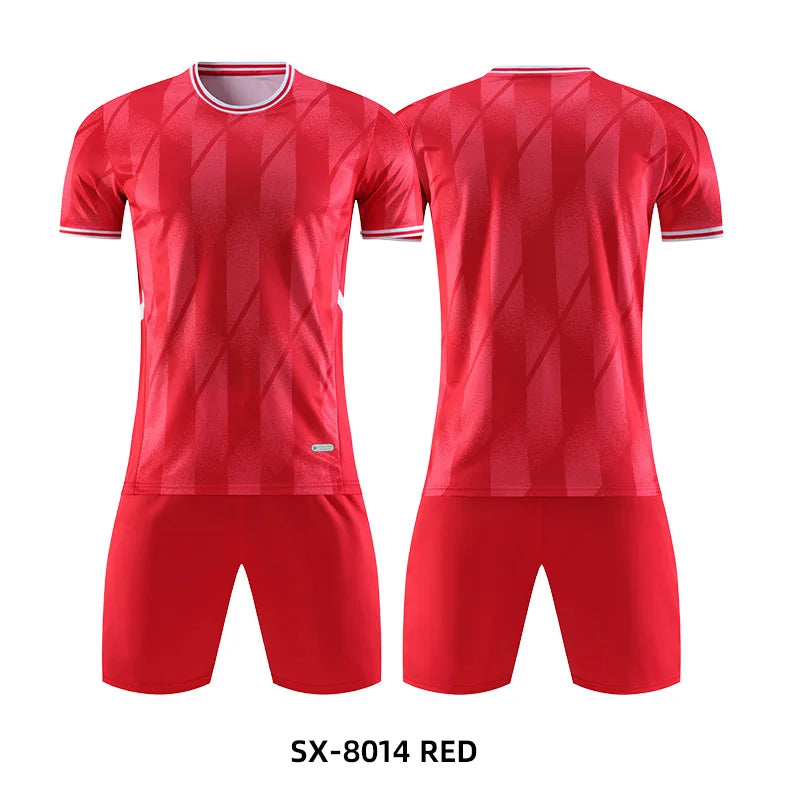 Adult Kids Personalize Football Jerseys Soccer Uniform MAN Women Team Training Quick-Drying Sportswear  Futsal Tracksuit Outfit