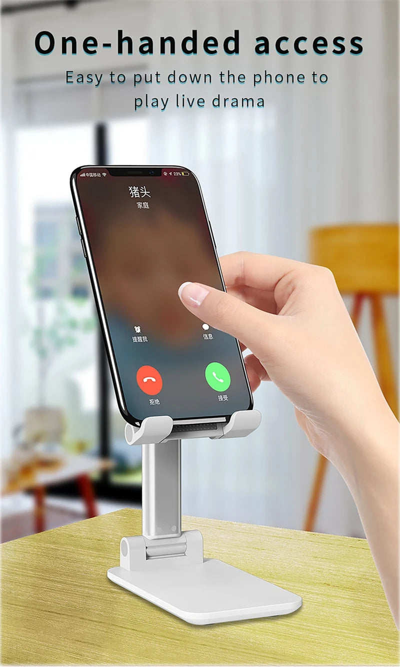 New Desk Mobile Phone Holder Stand For iPhone iPad Xiaomi Adjustable Desktop Tablet Holder Universal Table Cell Phone Stand