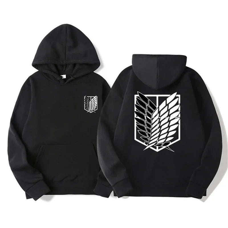 Attack on Titan Men's Hoodie Anime Hoodies Men and Women Streetwear Pullover Harajuku Shingeki No Kyojin Hoodies Sweatshirt